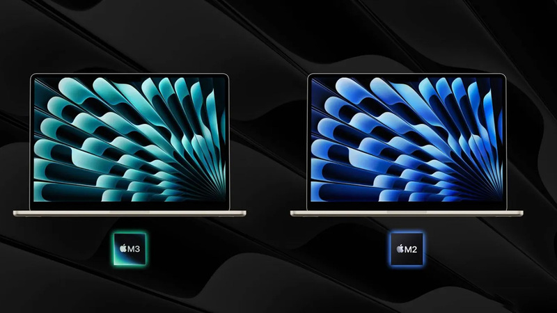 So sánh MacBook Air M3 vs M2